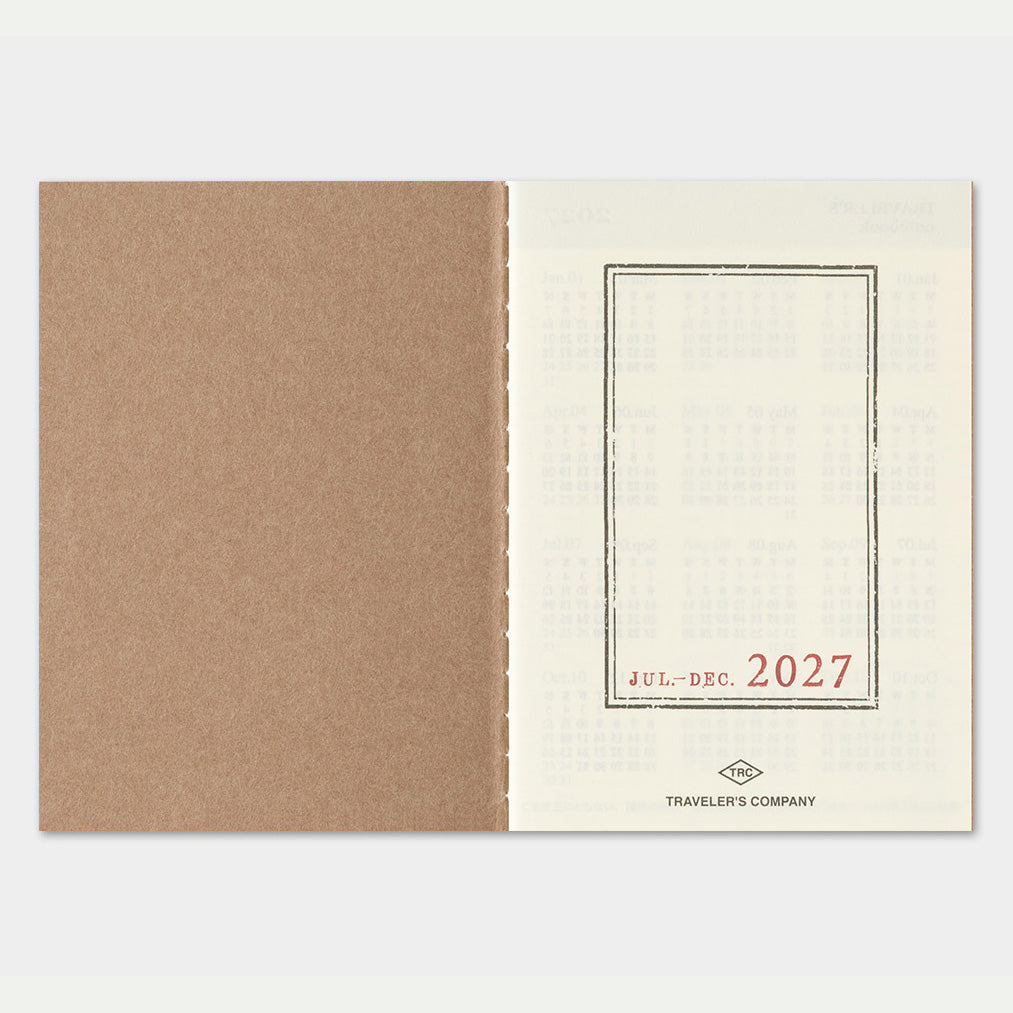 Recharge Hebdomadaire - 2027 - Format Passeport · TRAVELER’S COMPANY