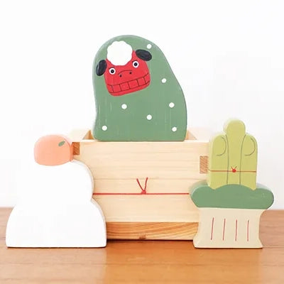 Figurine en bois – UMA – Collection Fortune (lot de 4 pièces)