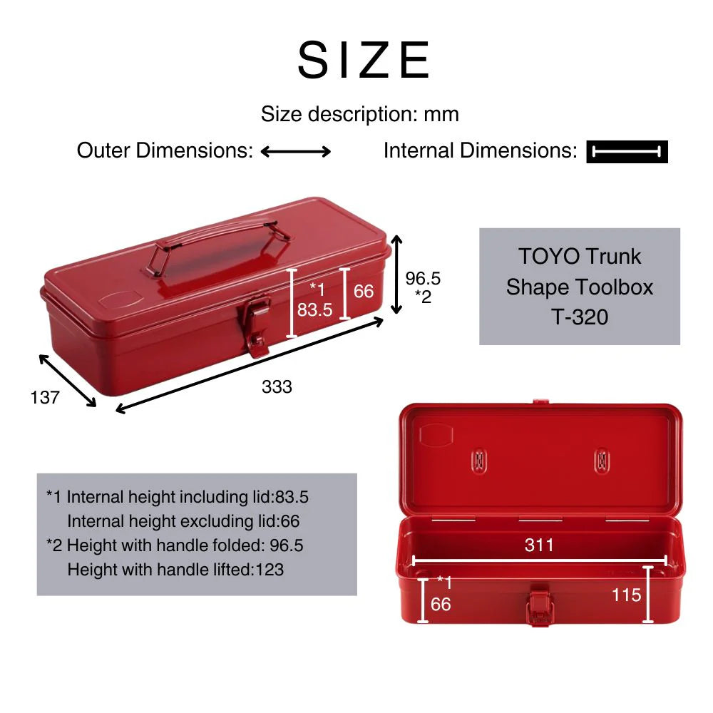 Boîte à outils T320, bleu glacier | TOYO STEEL
