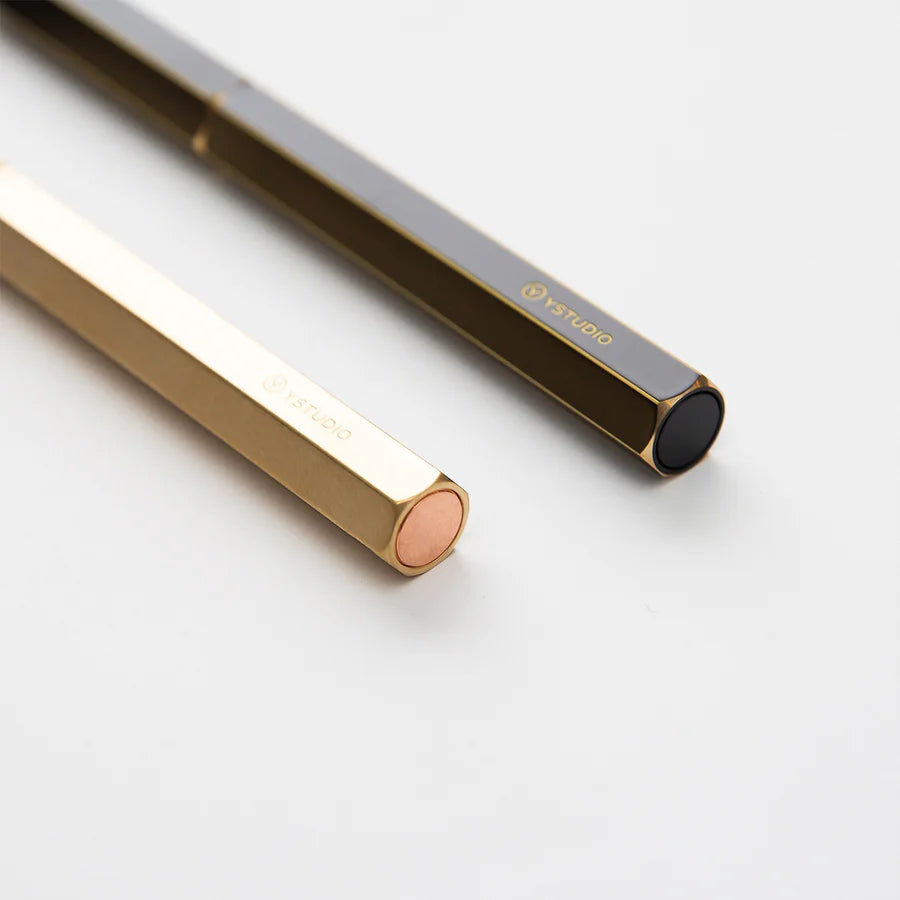 Classic Revolve Fountain Pen – Portable – Brass M