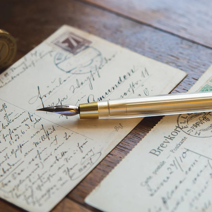 Glamour Evolve Dip Pen – Elemental – Brass Gold