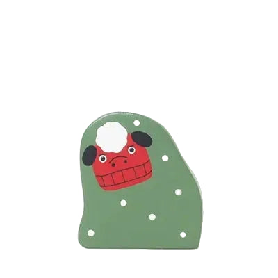 Figurine en bois – Danse du lion – Collection Nouvel An