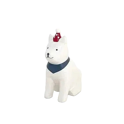 Figurine en bois – Chien Akita – Noël Polepole