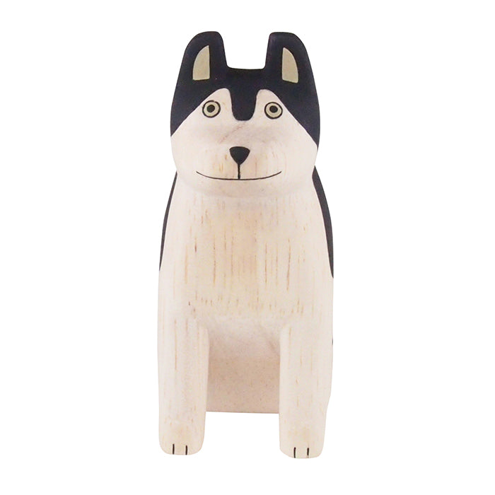 Figurine en bois – Husky