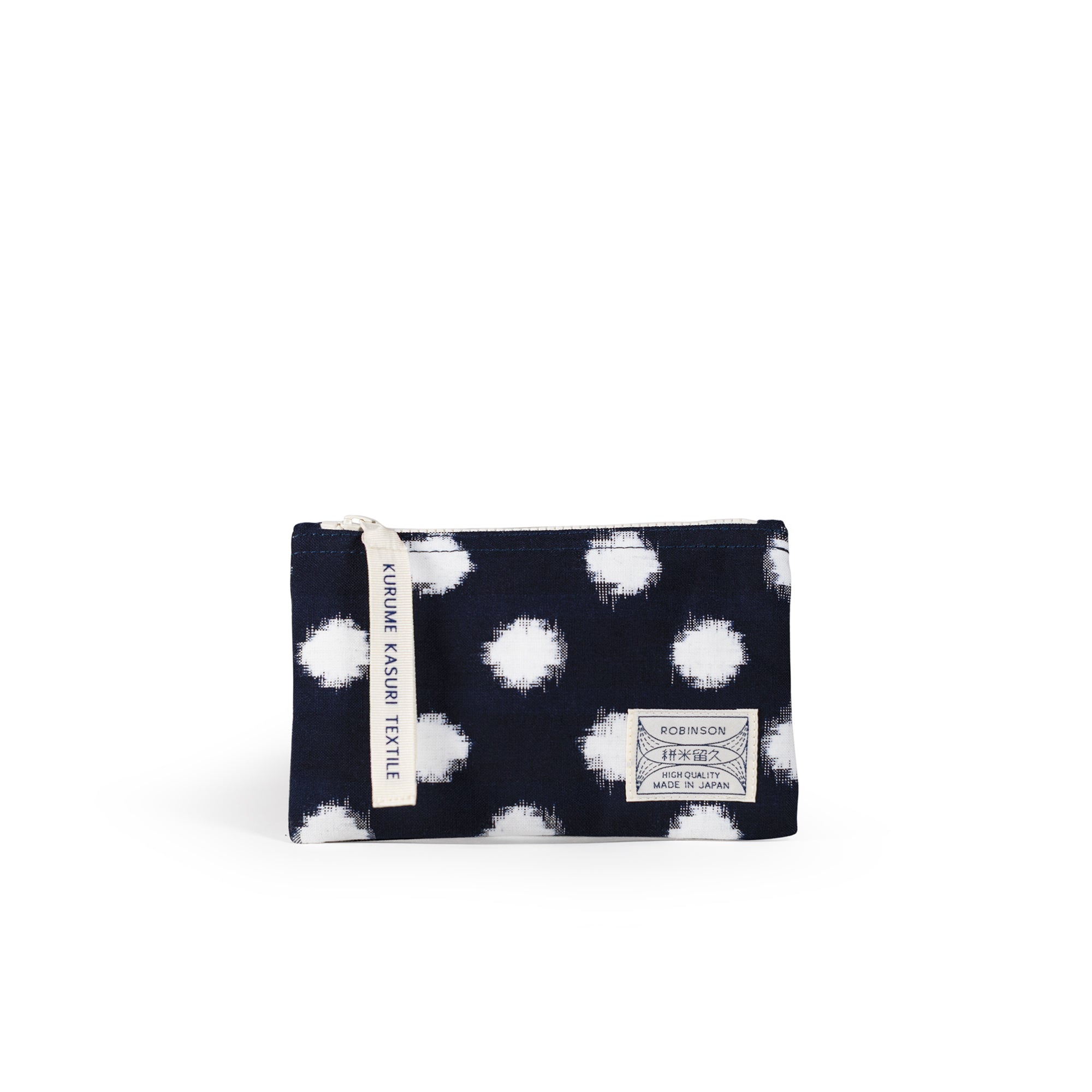 Pochette S Pois Marine/Blanc