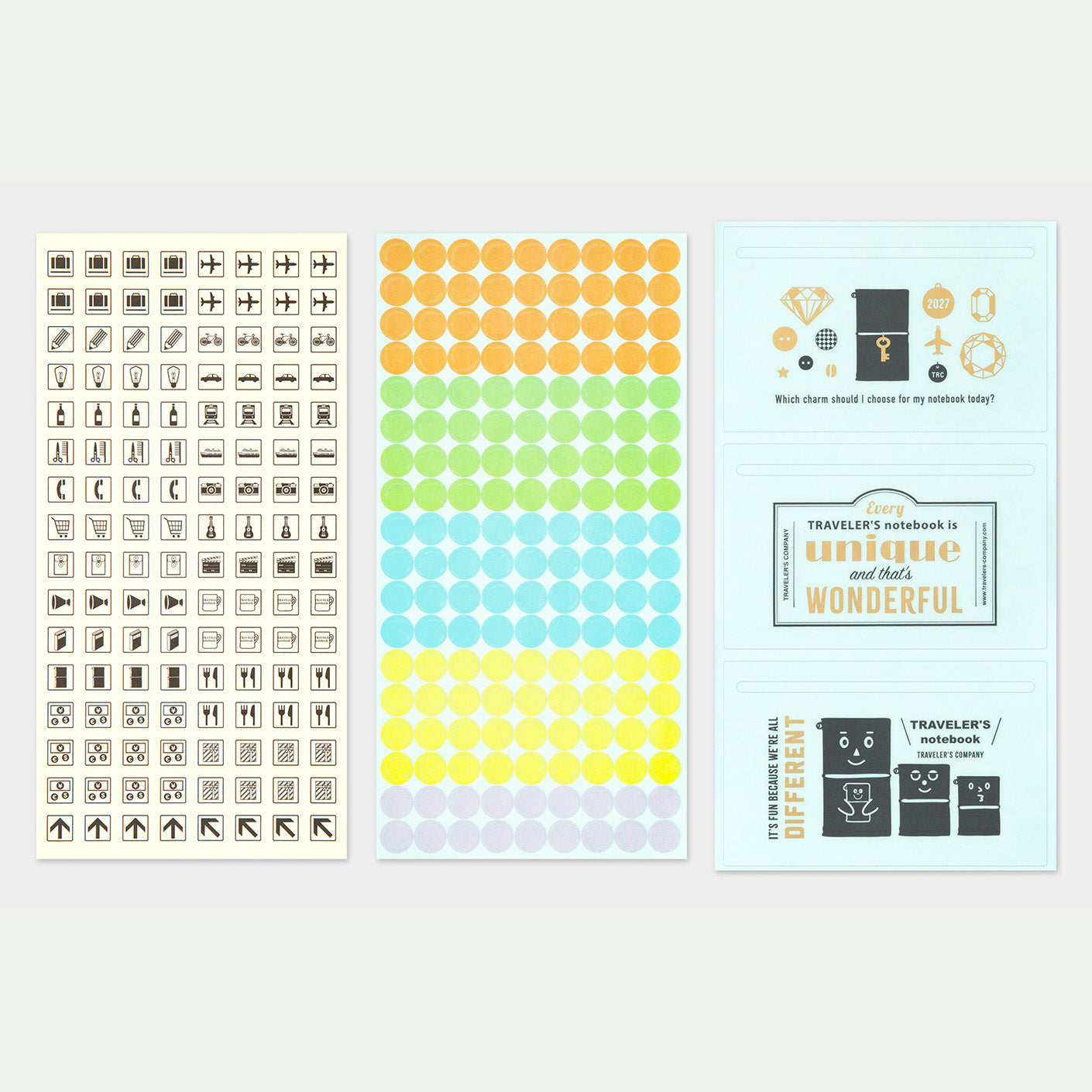 Set de Stickers Personnalisés - 2027 - Pour Agenda · TRAVELER’S COMPANY