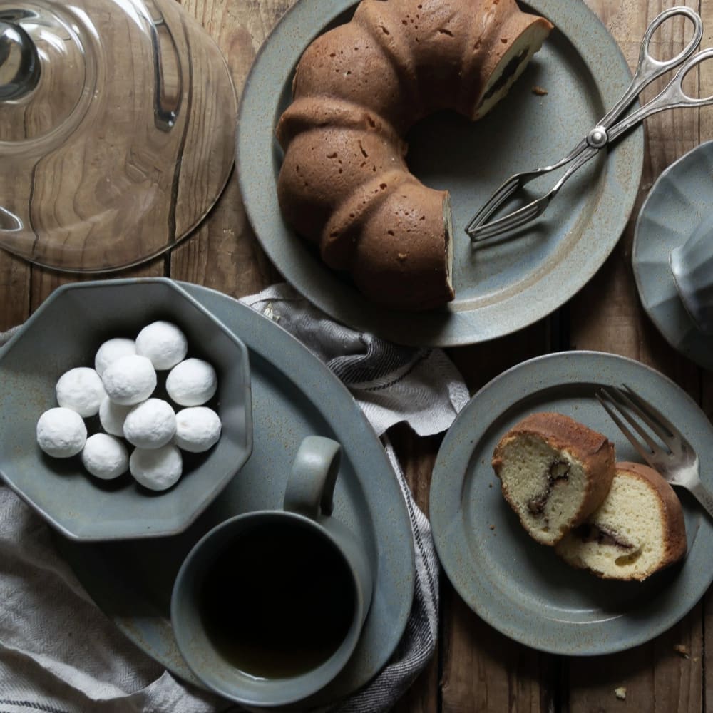 Bol octogonal - Série poterie ancienne - Gris - VAISSELLE