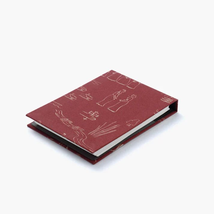 Couverture pour carnet Mini note - History burgundy par Palmehuset - ACCESSOIRES DE BUREAU