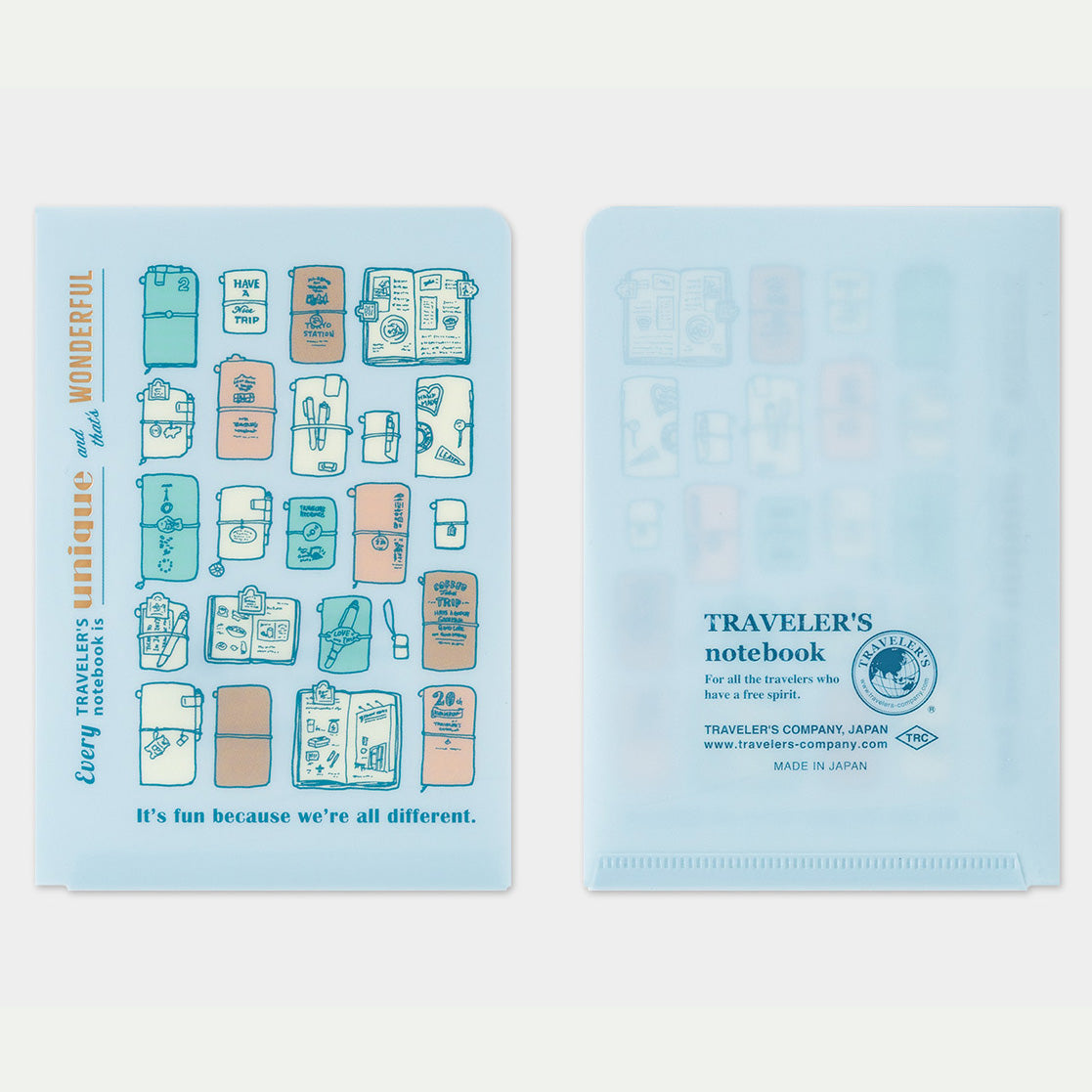 Chemise Transparente - 2027 - Format Passeport · TRAVELER’S COMPANY