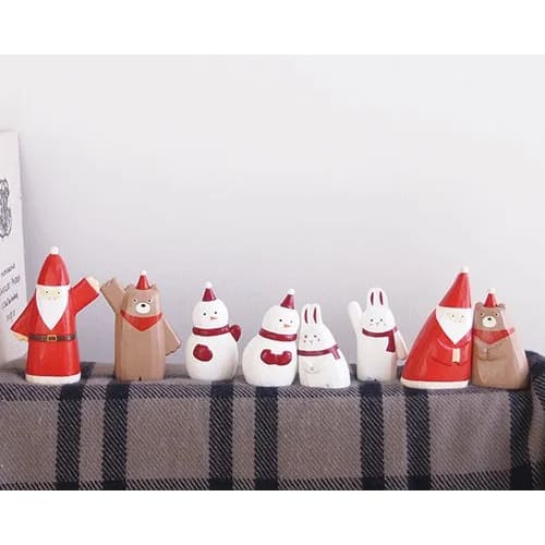 Figurine en bois - Bons amis de Noël - Top-là Bonhomme de neige - FIGURINES EN BOIS