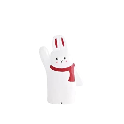 Figurine en bois - Bons amis de Noël - Top-là Lapin - FIGURINES EN BOIS