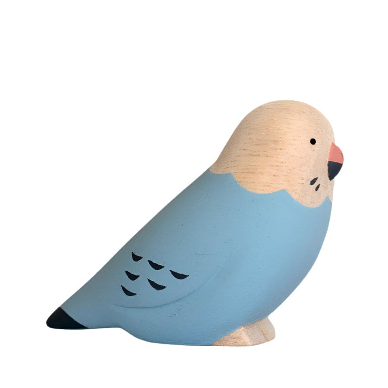 Figurine en bois - Perruche ondulée - FIGURINES EN BOIS