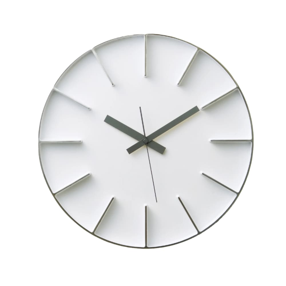 Horloge murale - Edge Aluminium - Blanc - HORLOGE MURALE