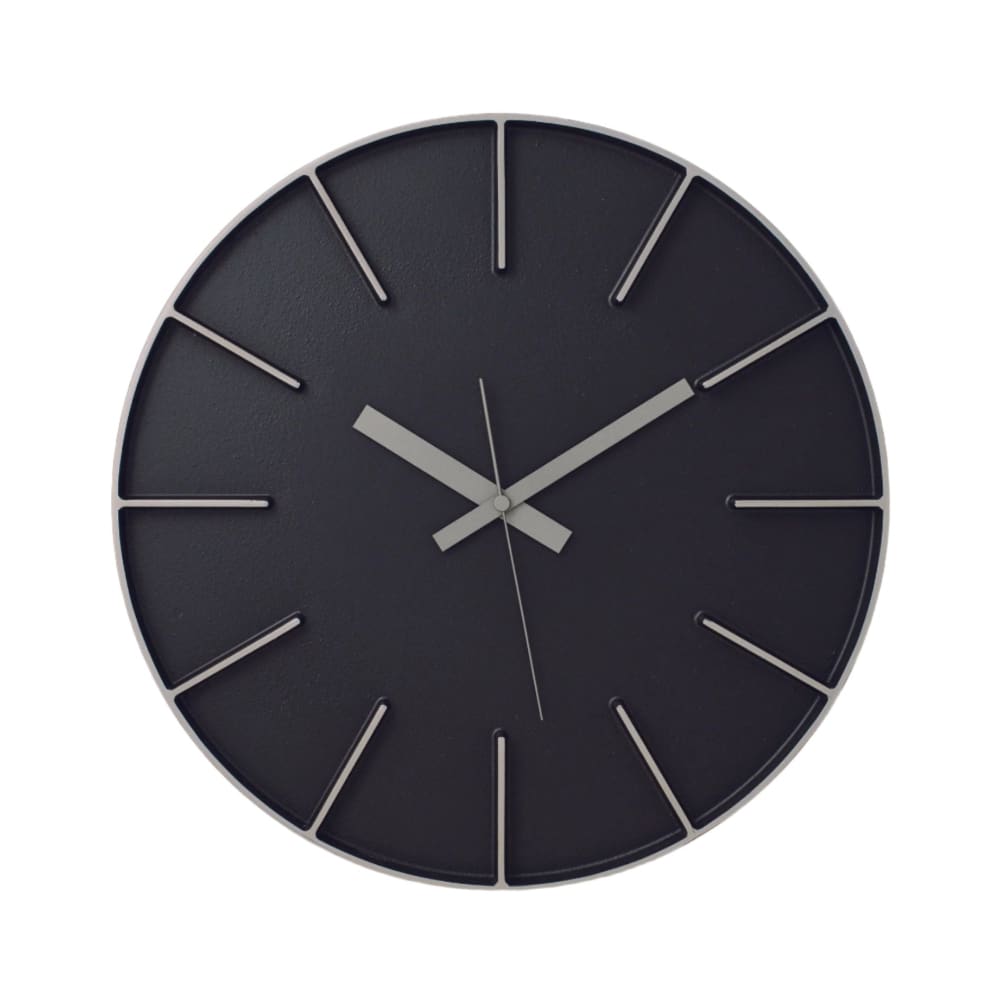 Horloge murale - Edge Aluminium - Noir - HORLOGE MURALE