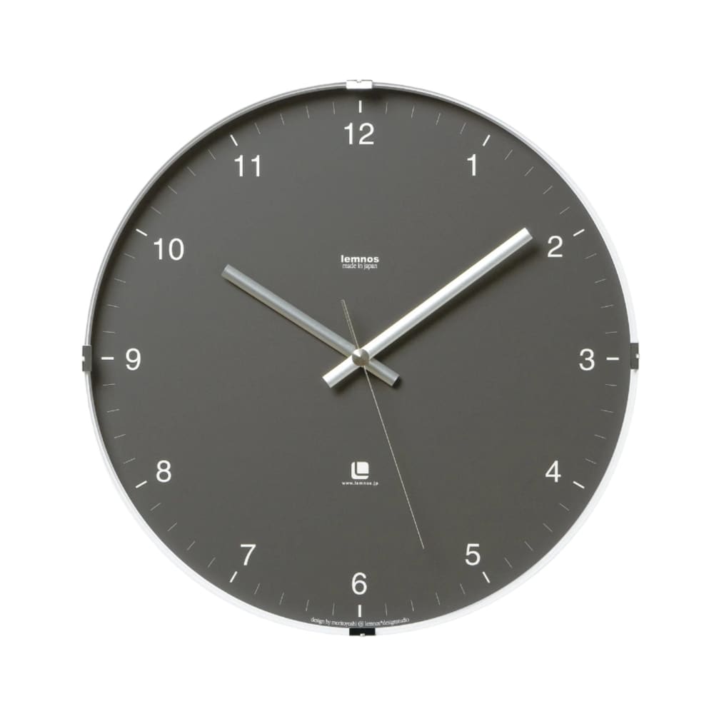 Wall clock Lemnos, North, Gray
