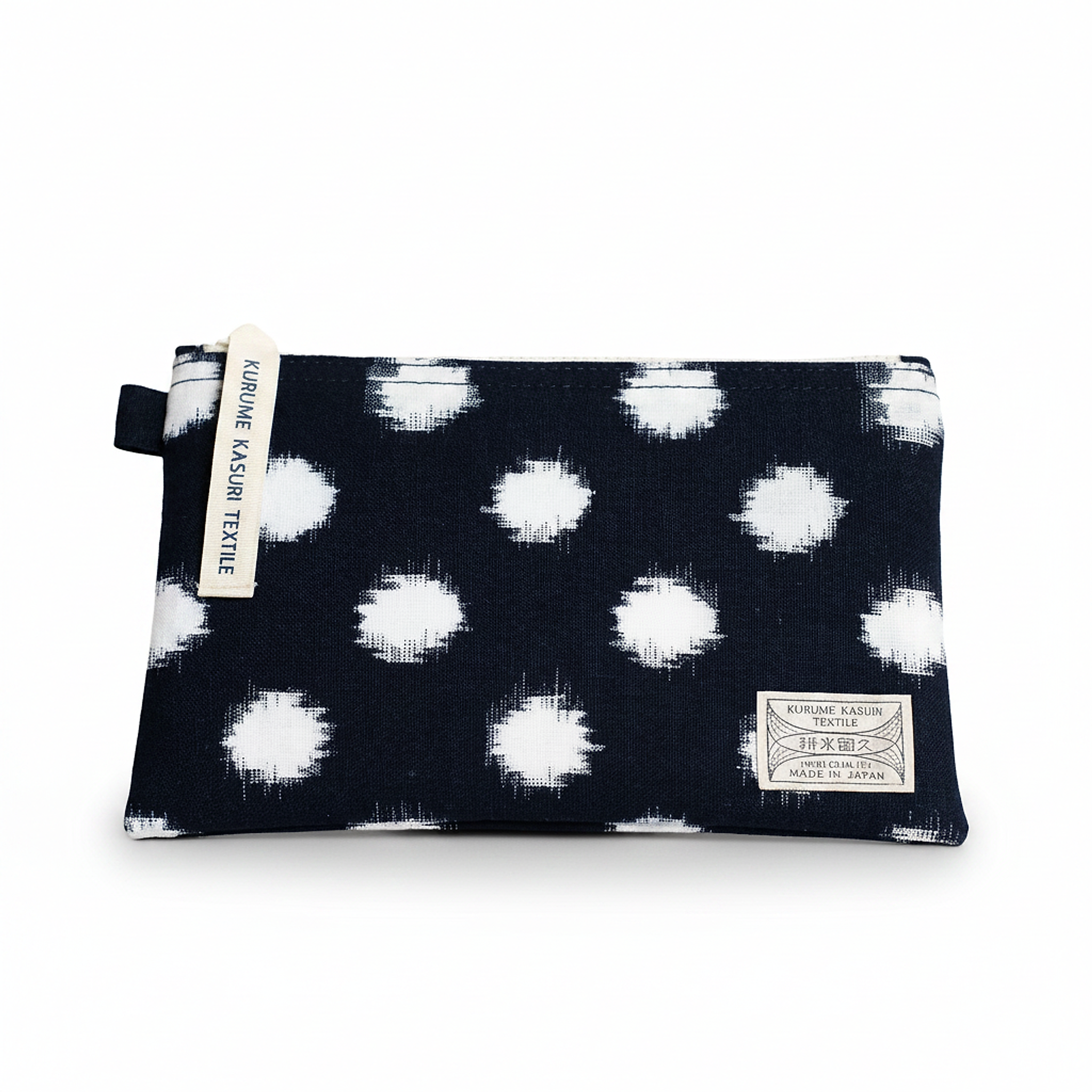 Pouch M Dot Navy/White