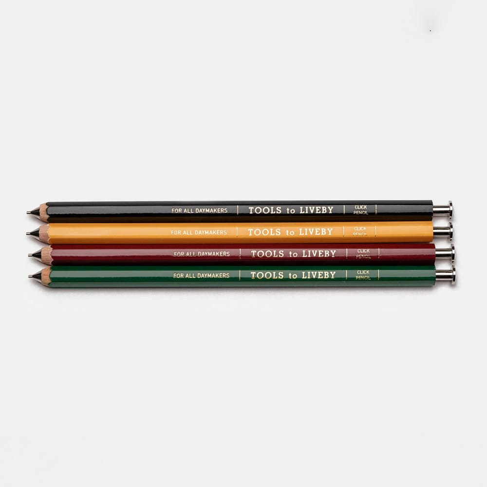 Porte Mine en Bois - Jaune - Pencil