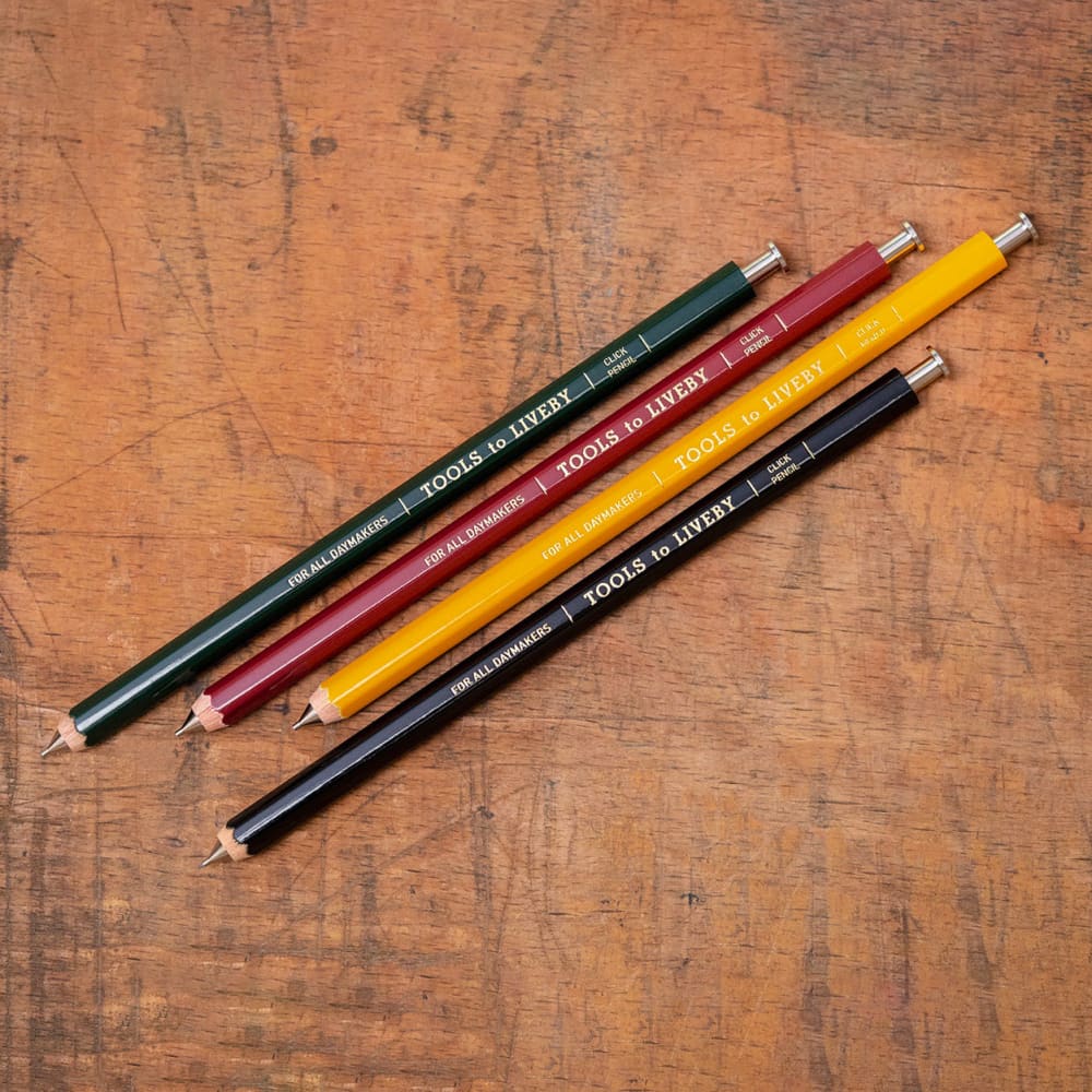 Porte Mine en Bois - Rouge foncé - Pencil