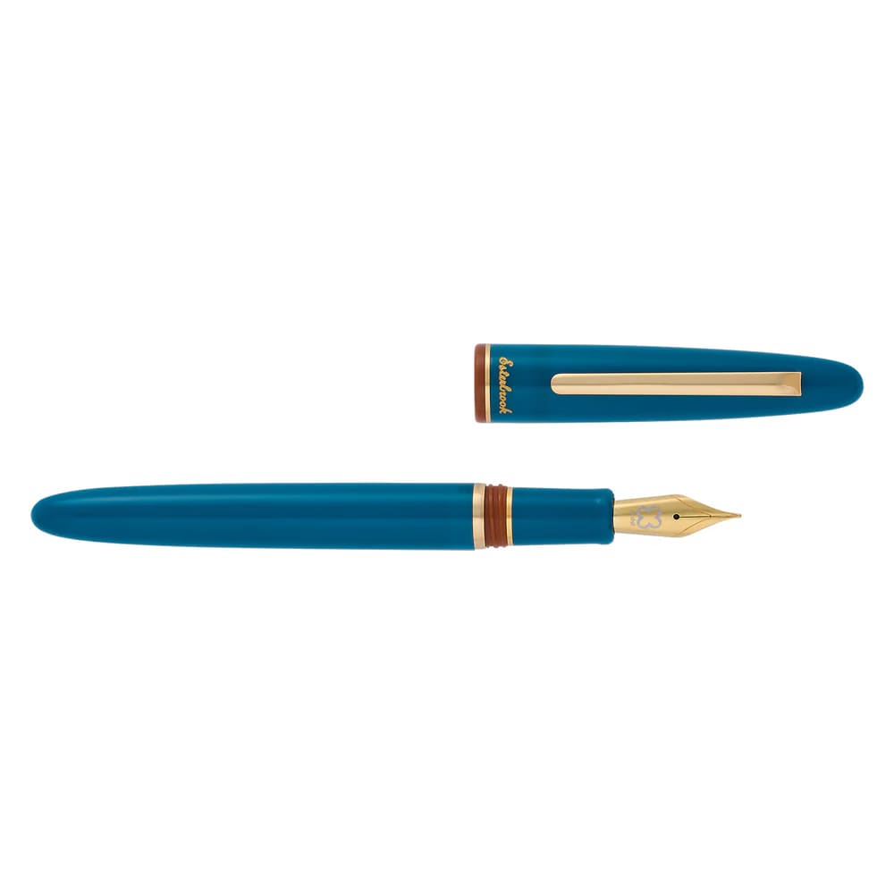Stylo à plume - Back to the Lands Estie - Funky Lake - Bordure dorée - F - FOUTAIN PEN