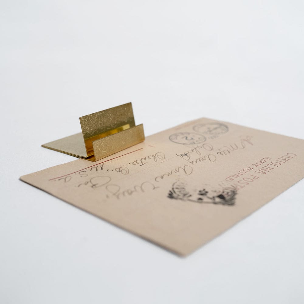 Support à lettres et photos - Laiton massif - ACCESSOIRES DE BUREAU
