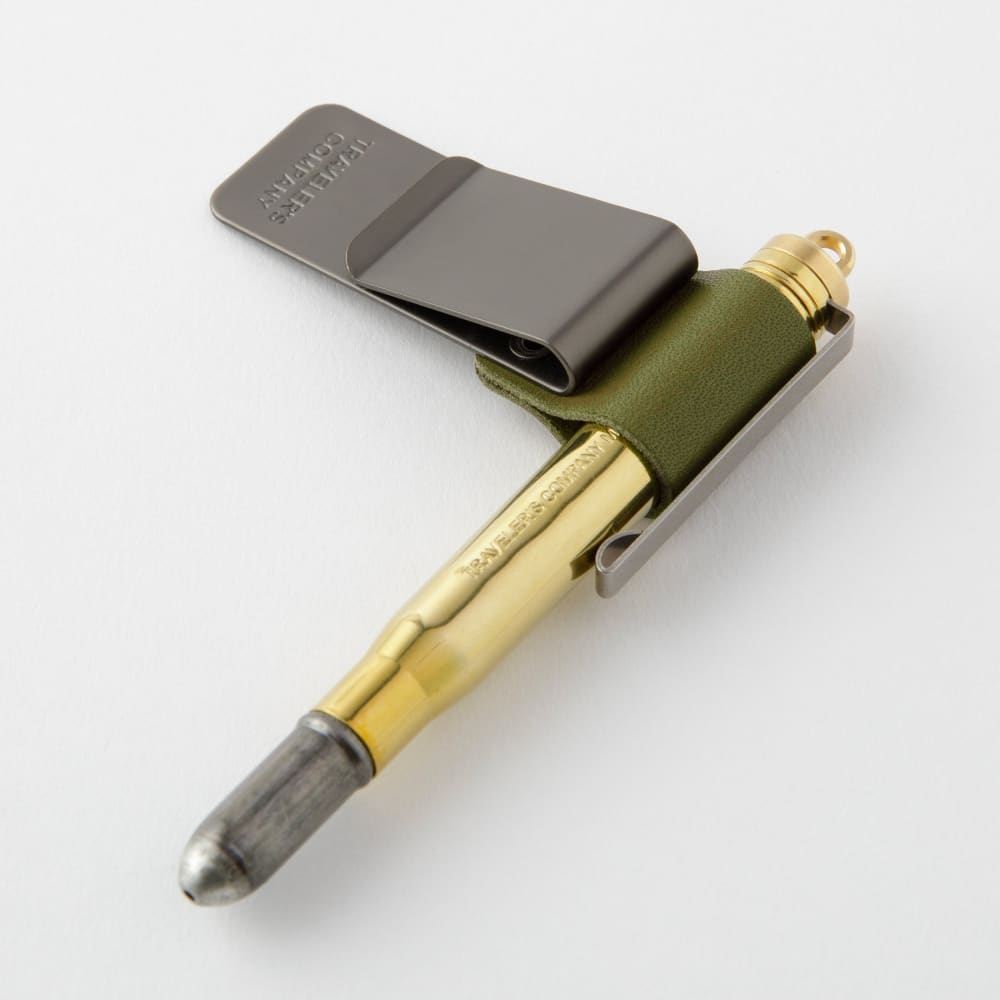 016 - Porte-stylo (M) TRAVELER’S notebook - Olive - ACCESSOIRES DE BUREAU