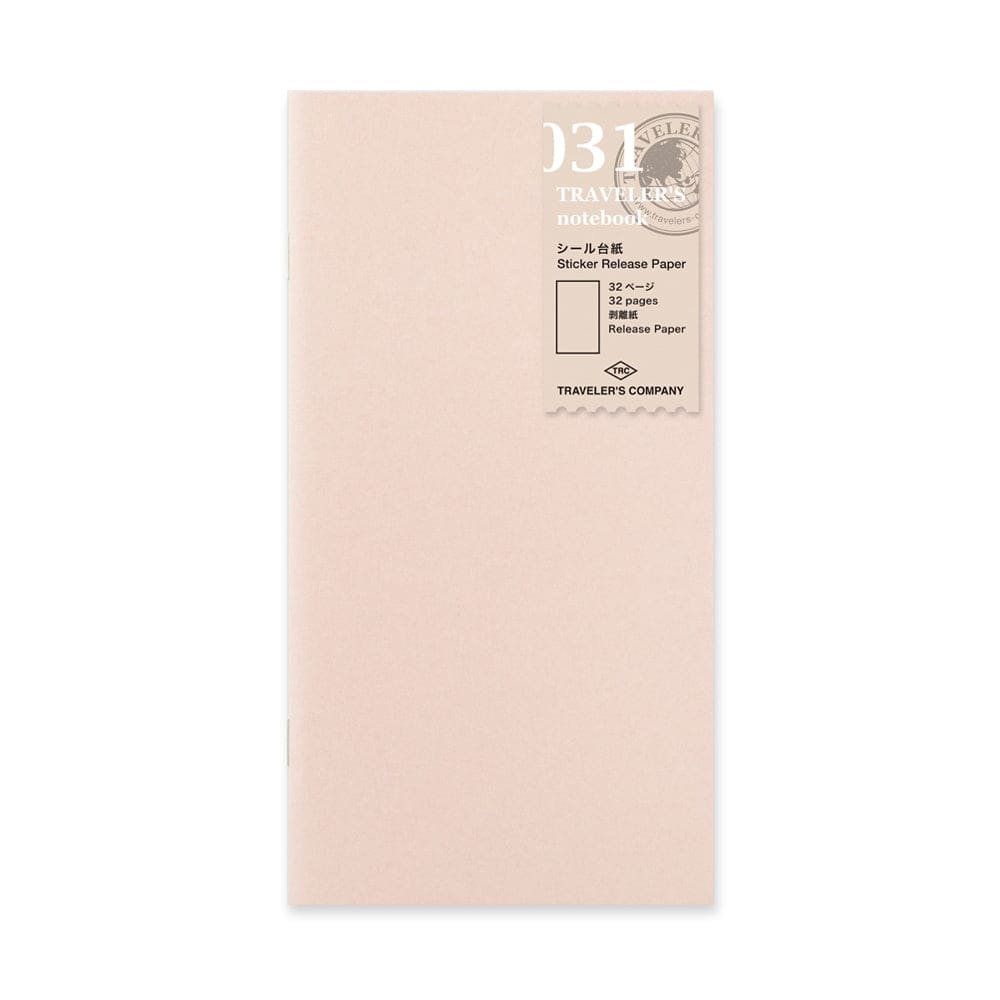 031 - Carnet pour autocollants (classique) TRAVELER’S NOTEBOOK REFILLS