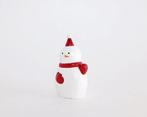 Figurine en bois - Bons amis de Noël - Top-là Bonhomme de neige