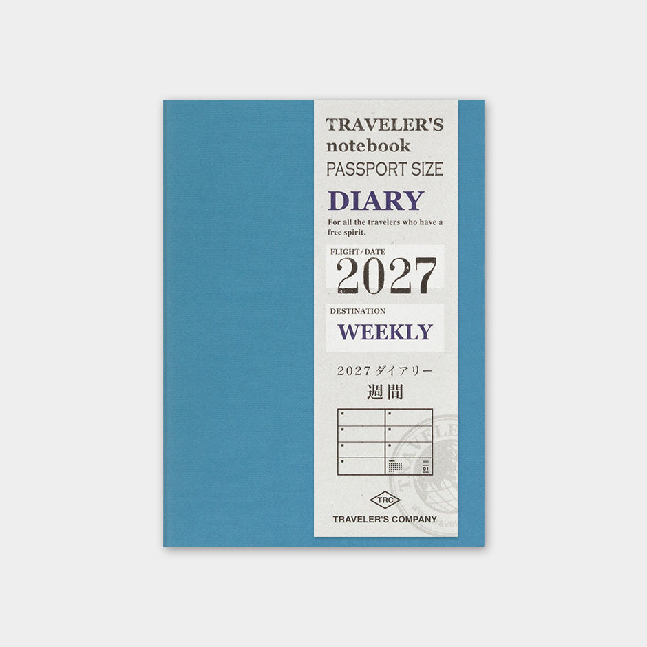 Recharge Hebdomadaire - 2027 - Format Passeport · TRAVELER’S COMPANY