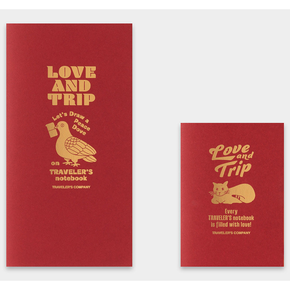 Recharge pour TRAVELER'S notebook - LOVE AND TRIP - Format regular