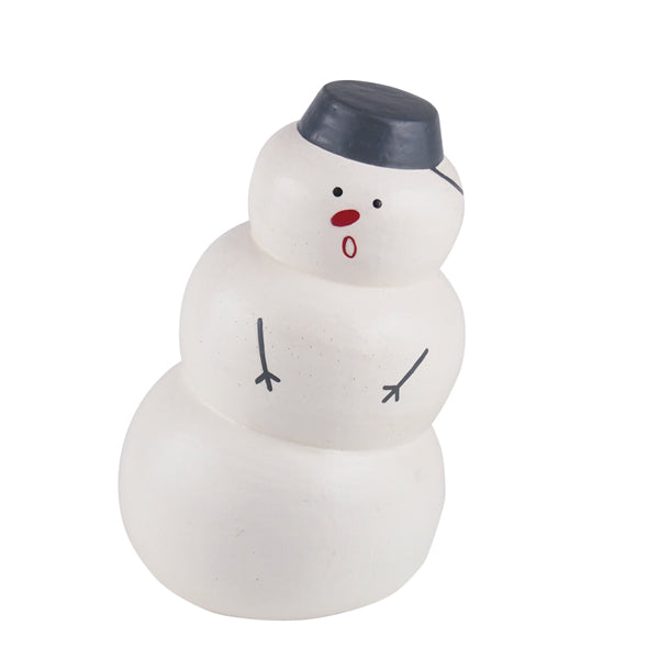 Figurine en Bois - Série Jingle Bells - Bonhomme de Neige Taille L