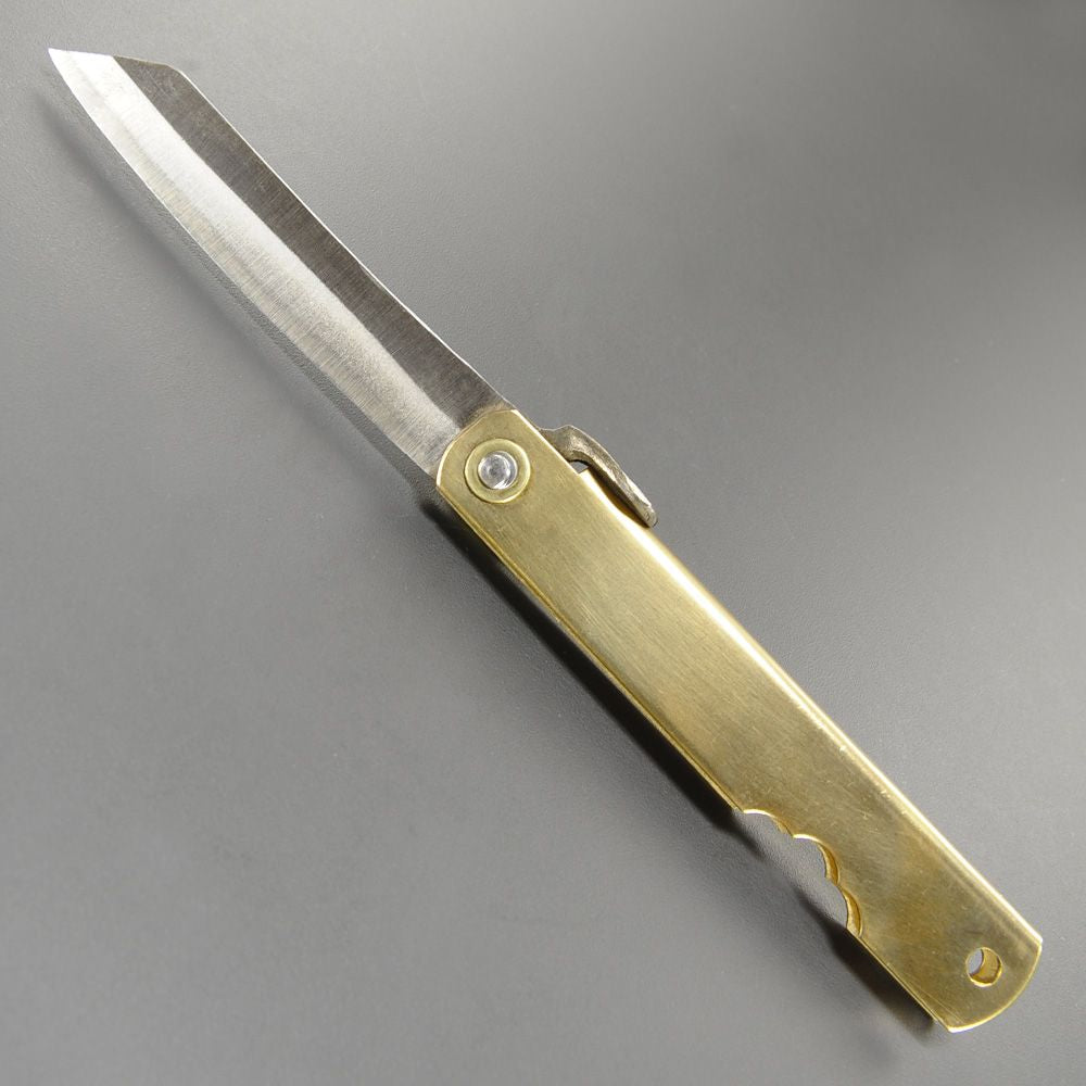 Folding knife - Brass finish - S