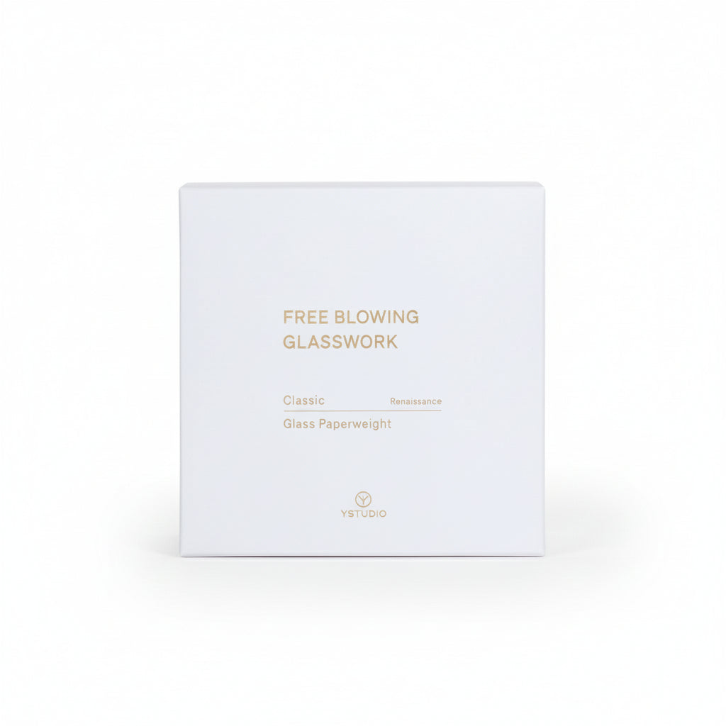 Classic Renaissance Paperweight – Glass – Dew Glow