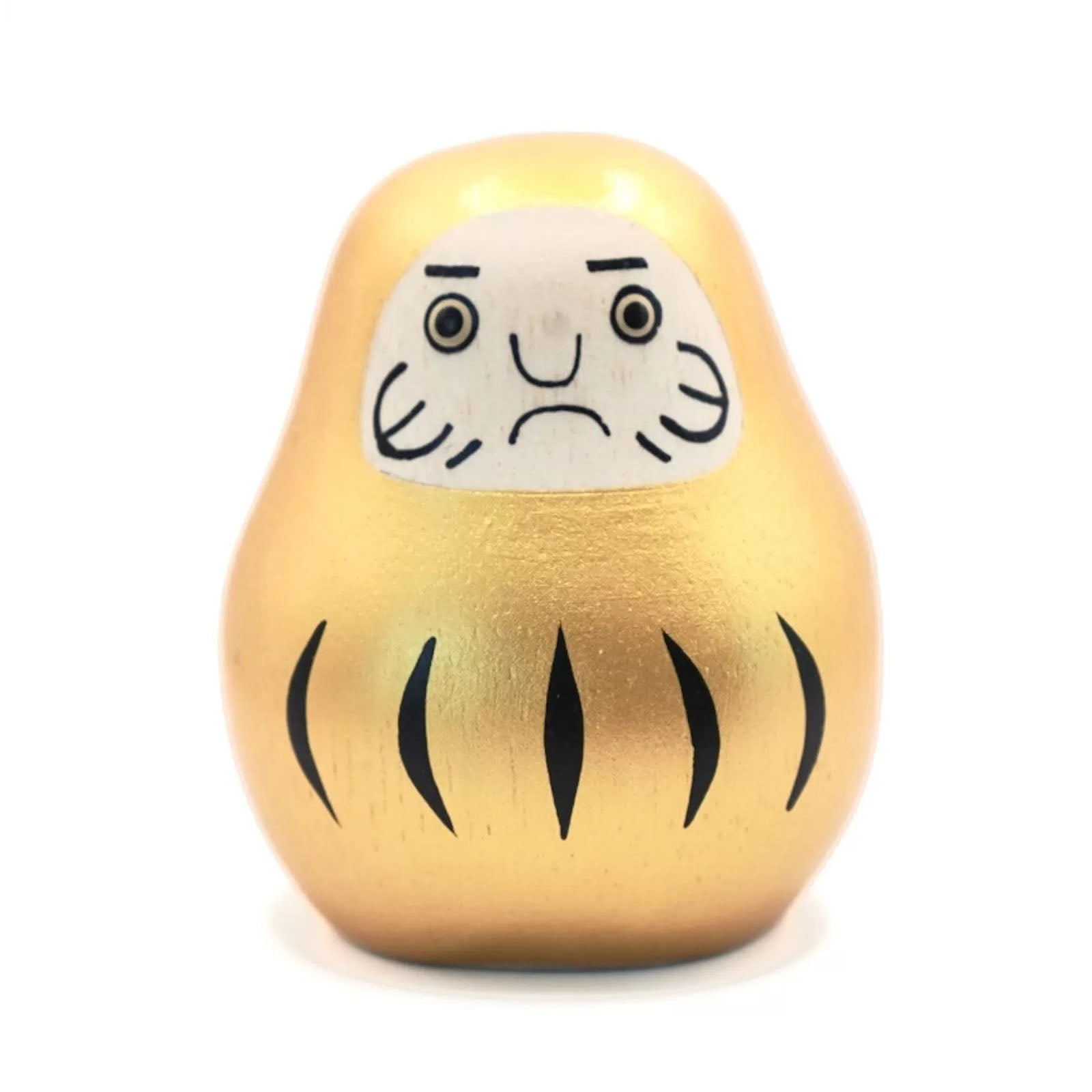 Daruma Engimon Or en Bois
