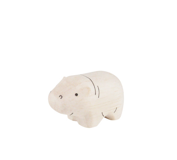 Figurine en bois – Hippopotame Enfant