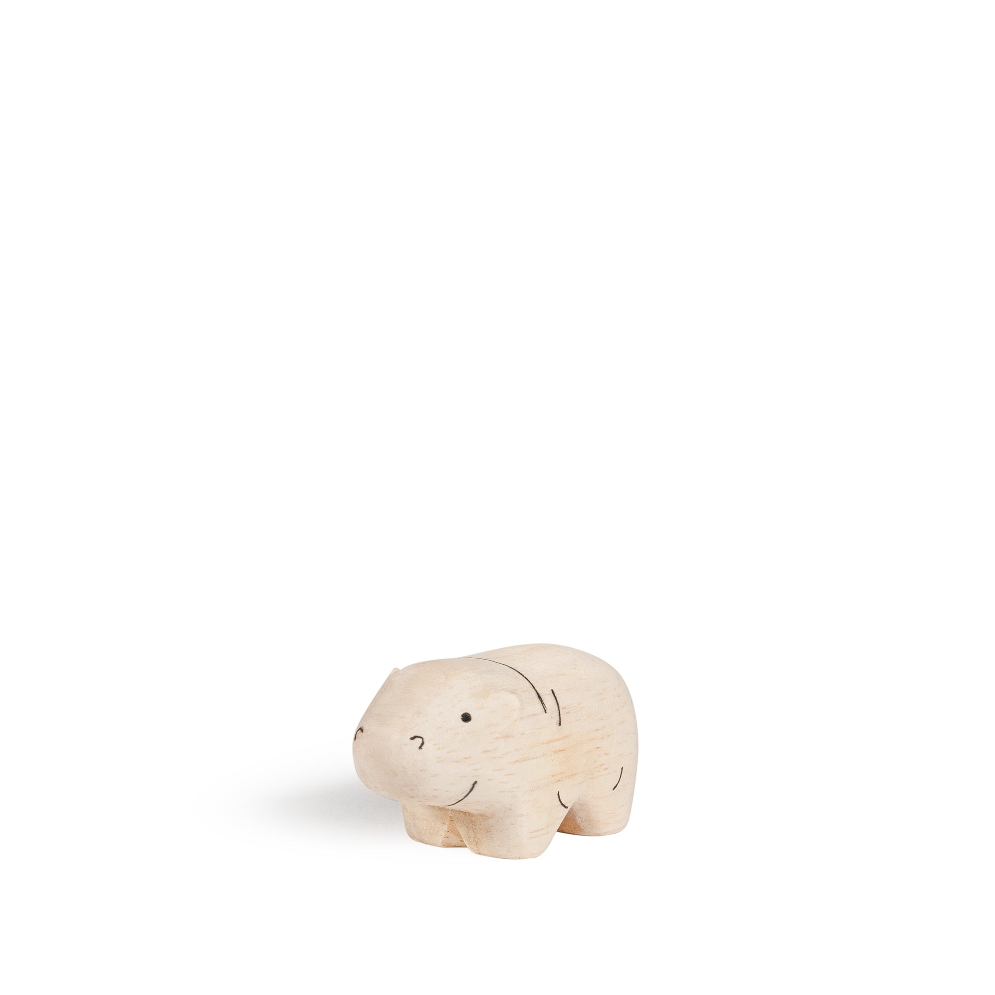 Figurine en bois – Hippopotame Enfant