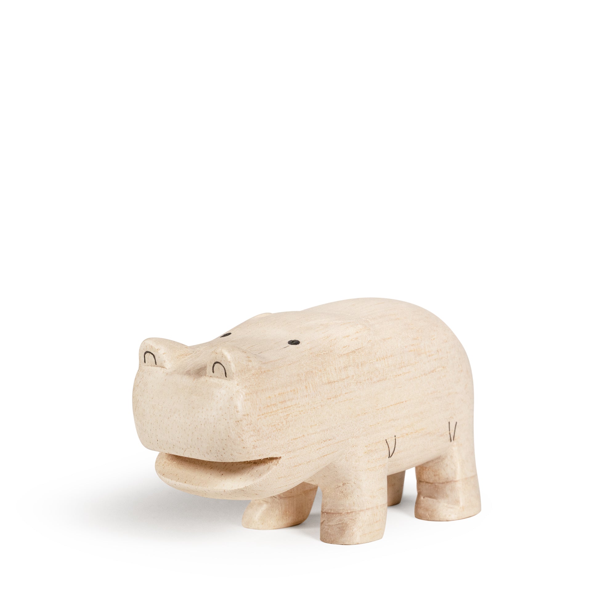 Wooden Figurine - Hippopotamus