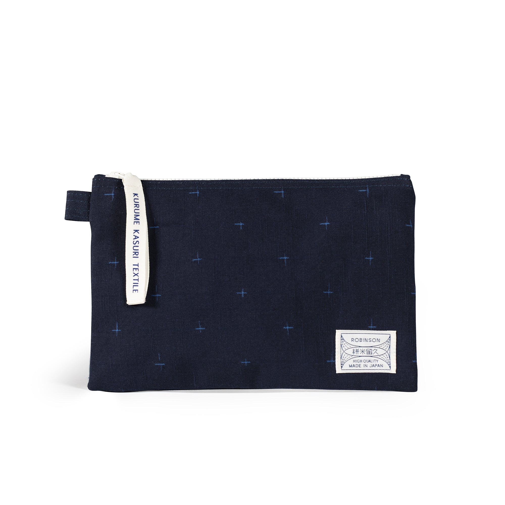 Pochette M Petites croix Marine/Bleu