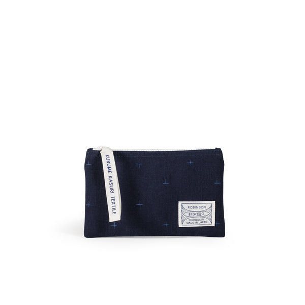 Pochette S Petites croix Marine/Bleu