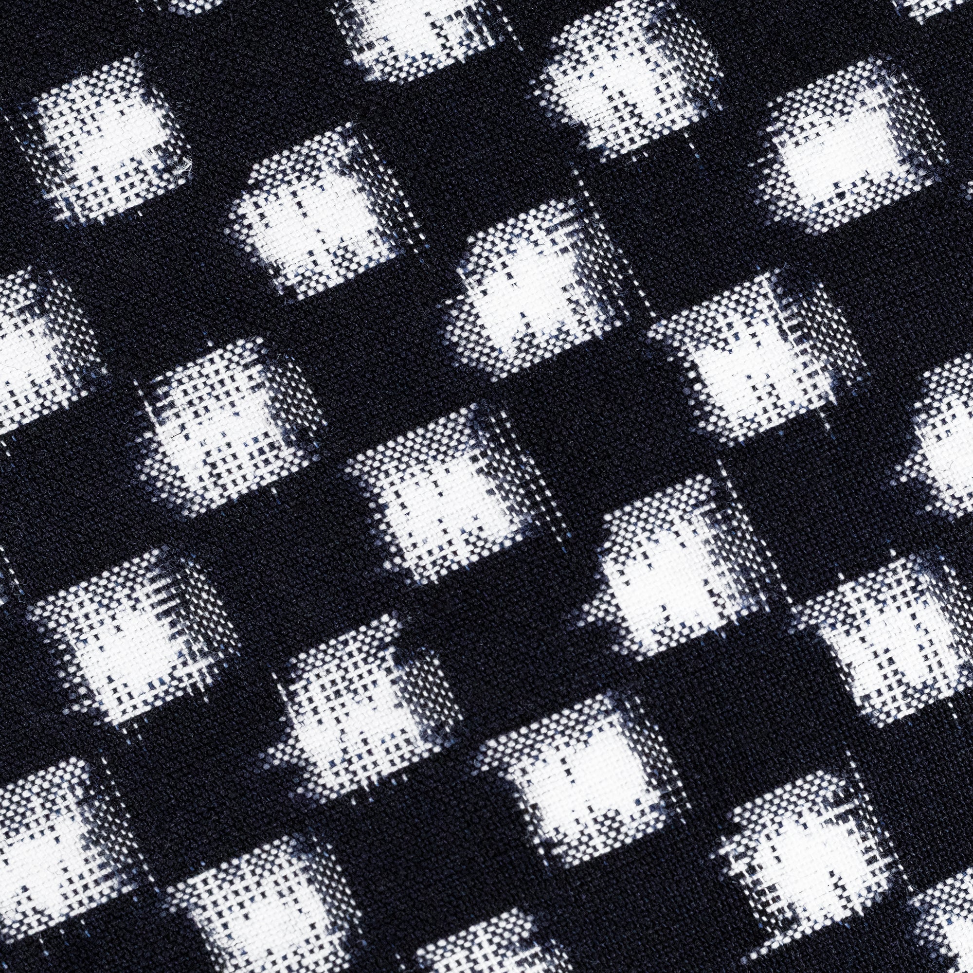Pochette M Carreaux Marine/Blanc