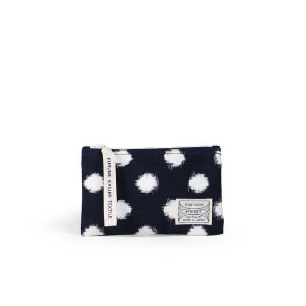 Pochette S Pois Marine/Blanc