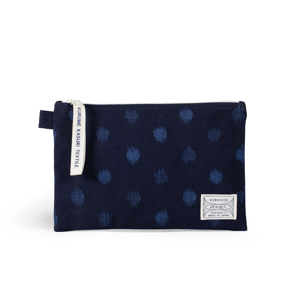 Pochette M Pois Marine/Bleu