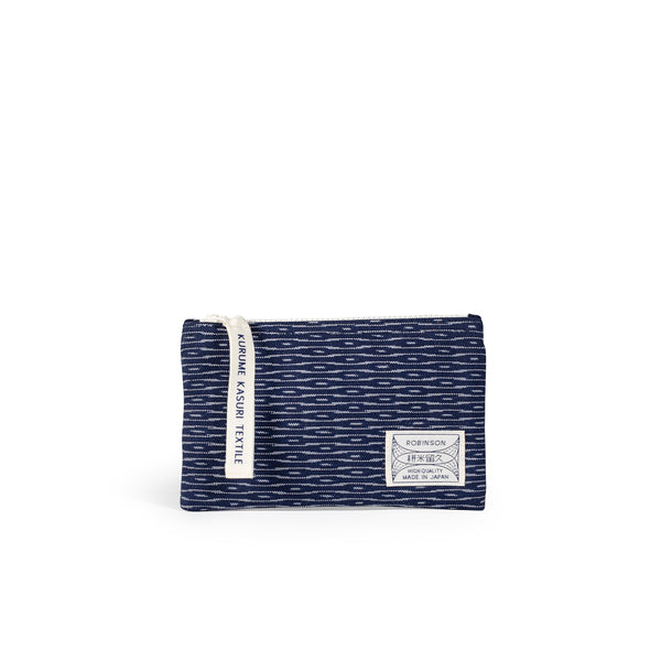 Pochette S Vague ondulée Marine/Blanc