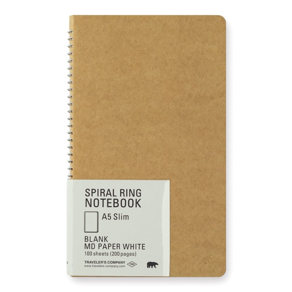 A5 SPIRAL RING NOTEBOOK - MD Blanc - TRAVELER’S NOTEBOOK REFILLS