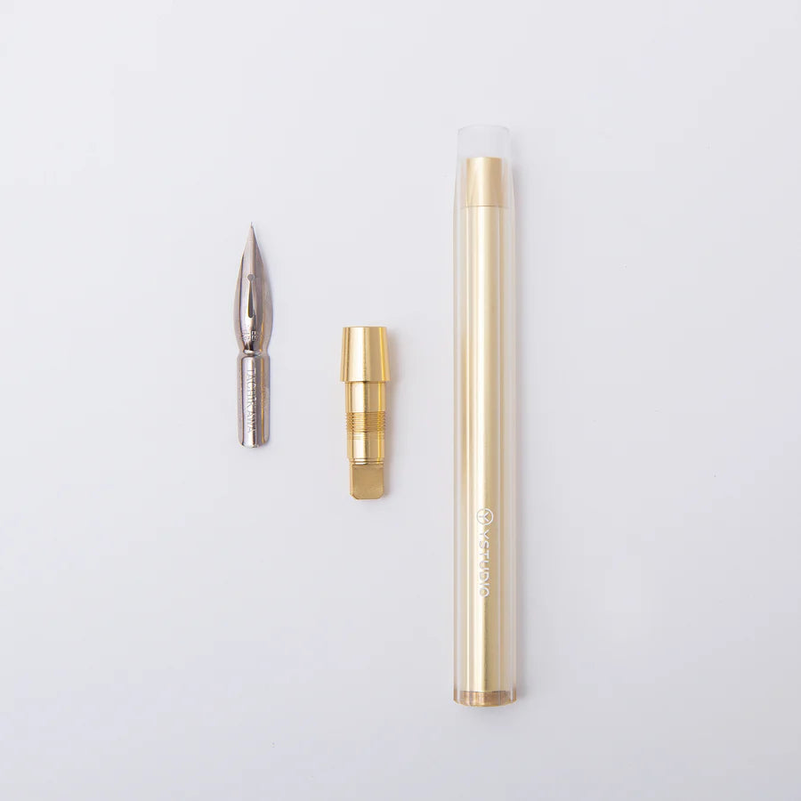 Glamour Evolve Dip Pen – Elemental – Brass Gold