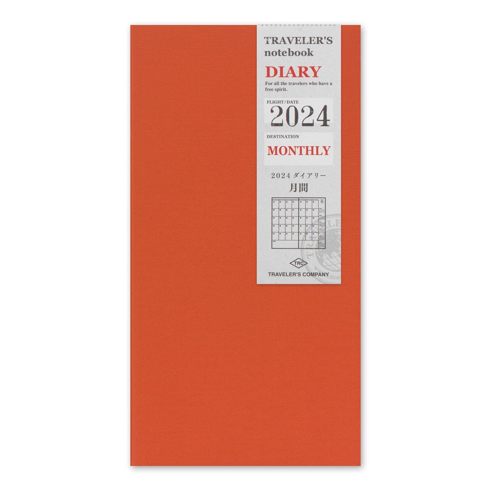 Agenda mensuel 2024 (classique) TRAVELER’S NOTEBOOK REFILLS