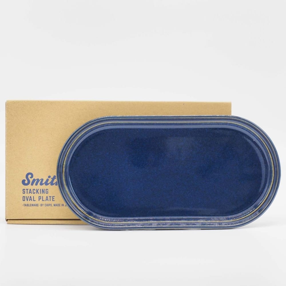 Assiette ovale - Smith - Bleu - VAISSELLE