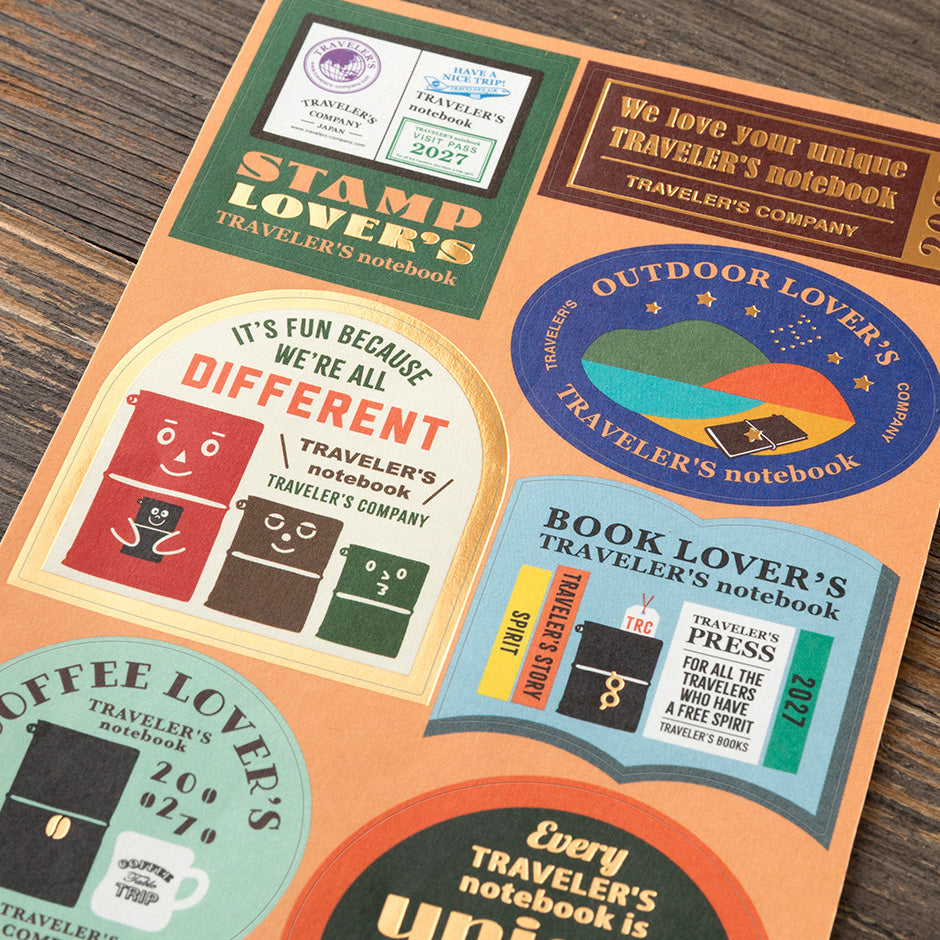 Set de Stickers Personnalisés - 2027 - Pour Agenda · TRAVELER’S COMPANY
