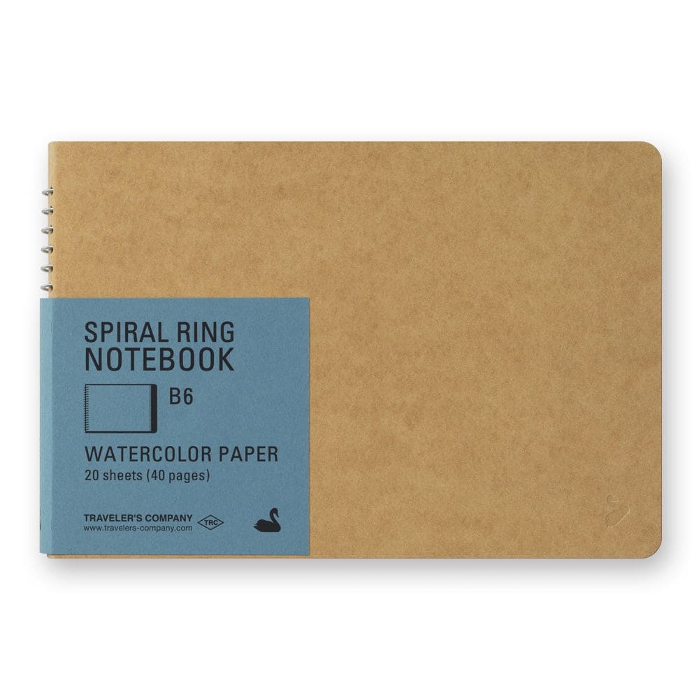 B6 SPIRAL RING NOTEBOOK - Aquarelle - TRAVELER’S NOTEBOOK REFILLS