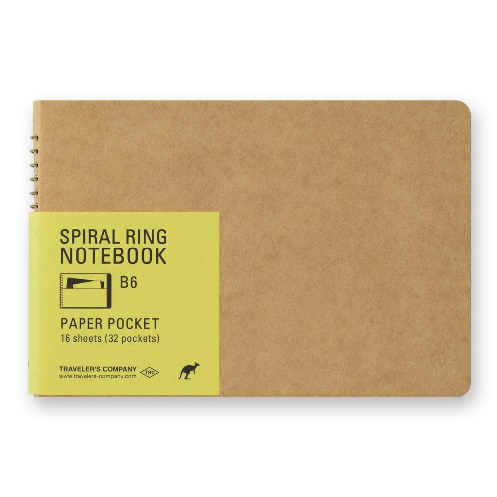 B6 SPIRAL RING NOTEBOOK - Poche - TRAVELER’S NOTEBOOK REFILLS