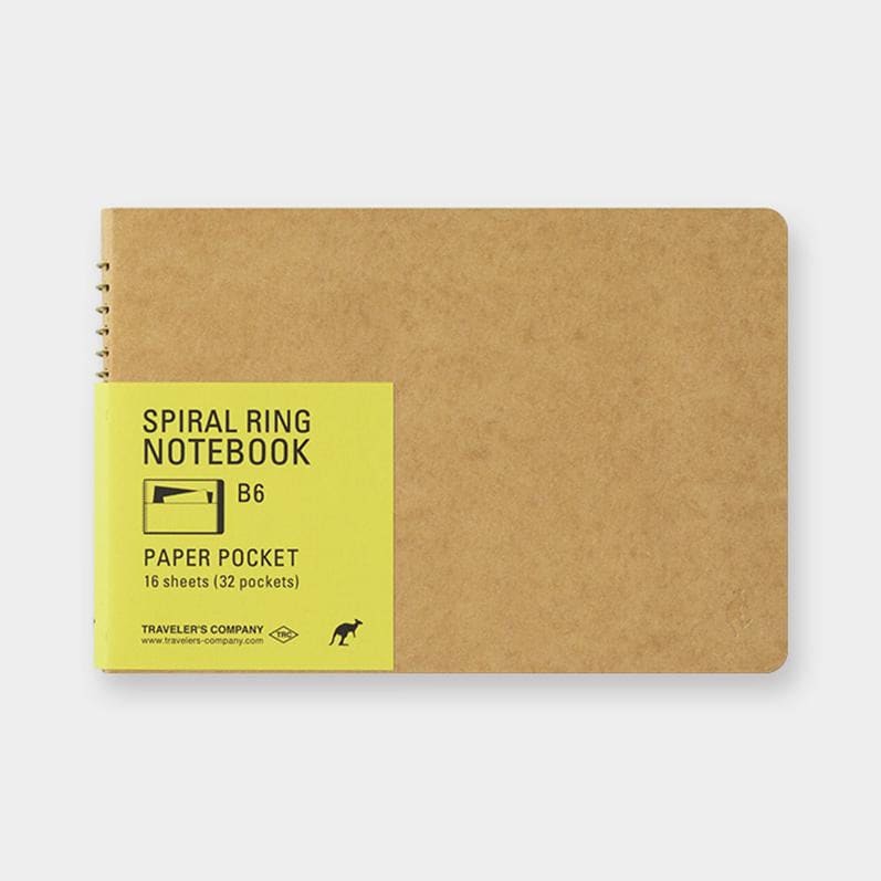 B6 SPIRAL RING NOTEBOOK - Poche - TRAVELER’S NOTEBOOK REFILLS